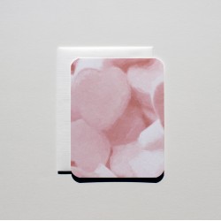 Valentine Pink Hearts Flat Note Card Valentine Pink Hearts Flat Note Card